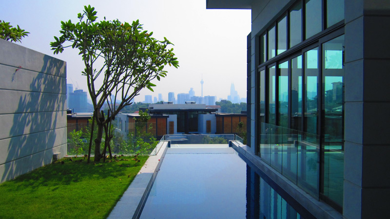 马来西亚威萨那25别墅空中泳池五，瑞地格乐亚克力游泳池