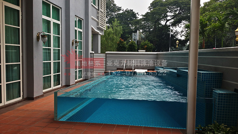 马来西亚王宫亚克力透明无边界泳池（一），瑞地格乐亚克力游泳池