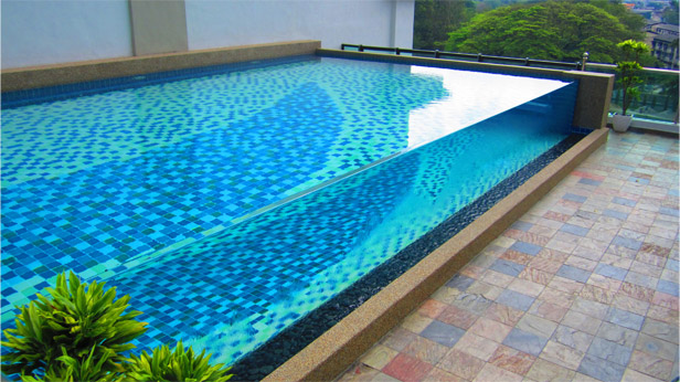 马来西亚近打河畔酒店亚克力透明无边界泳池四，瑞地格乐亚克力游泳池