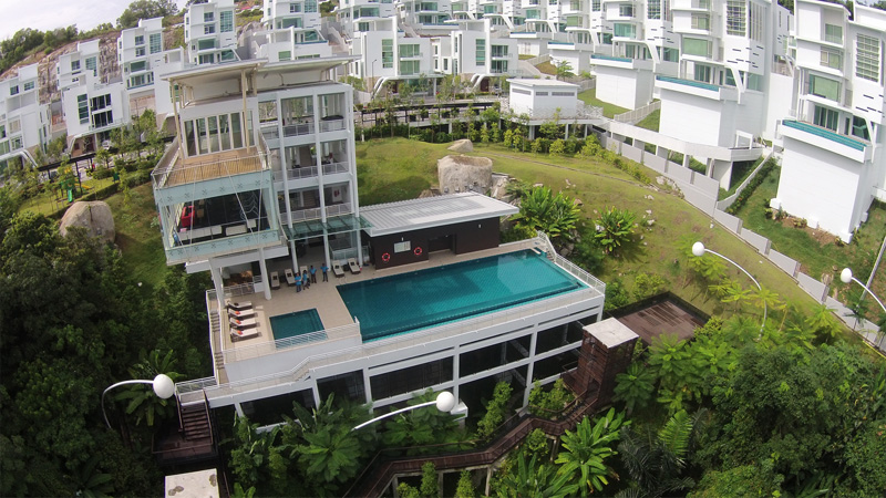马来西亚槟城南弯俱乐部空中泳池一，瑞地格乐亚克力游泳池